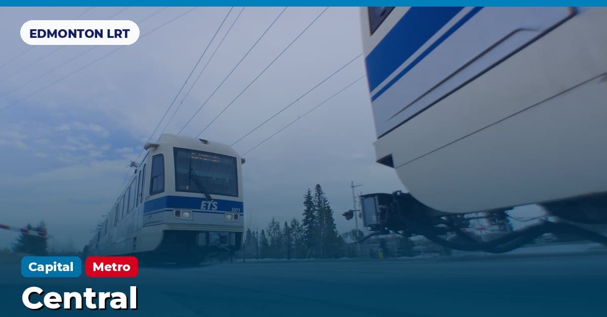 Central station on the Capital Line of the Edmonton LRT (ETS), Edmonton, Alberta