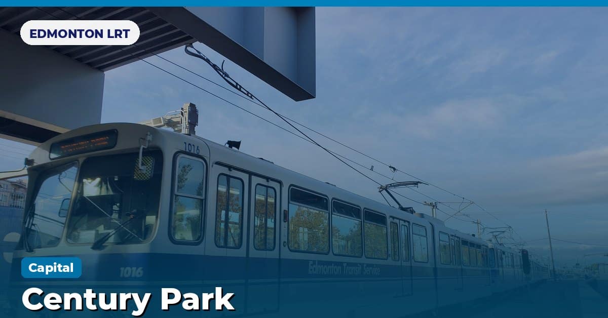 Century Park station on the Capital Line of the Edmonton LRT (ETS), Edmonton, Alberta