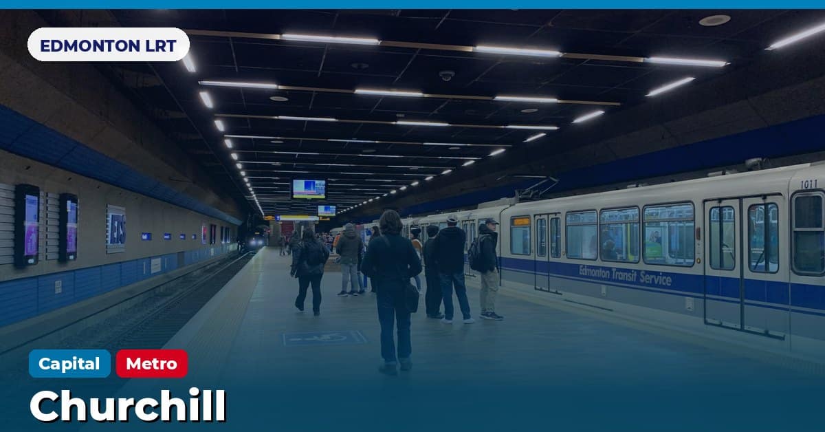 Churchill station on the Capital Line of the Edmonton LRT (ETS), Edmonton, Alberta