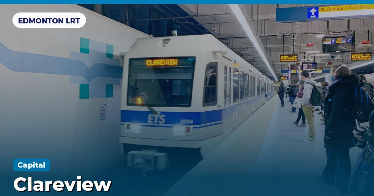 Clareview station on the Capital Line of the Edmonton LRT (ETS), Edmonton, Alberta
