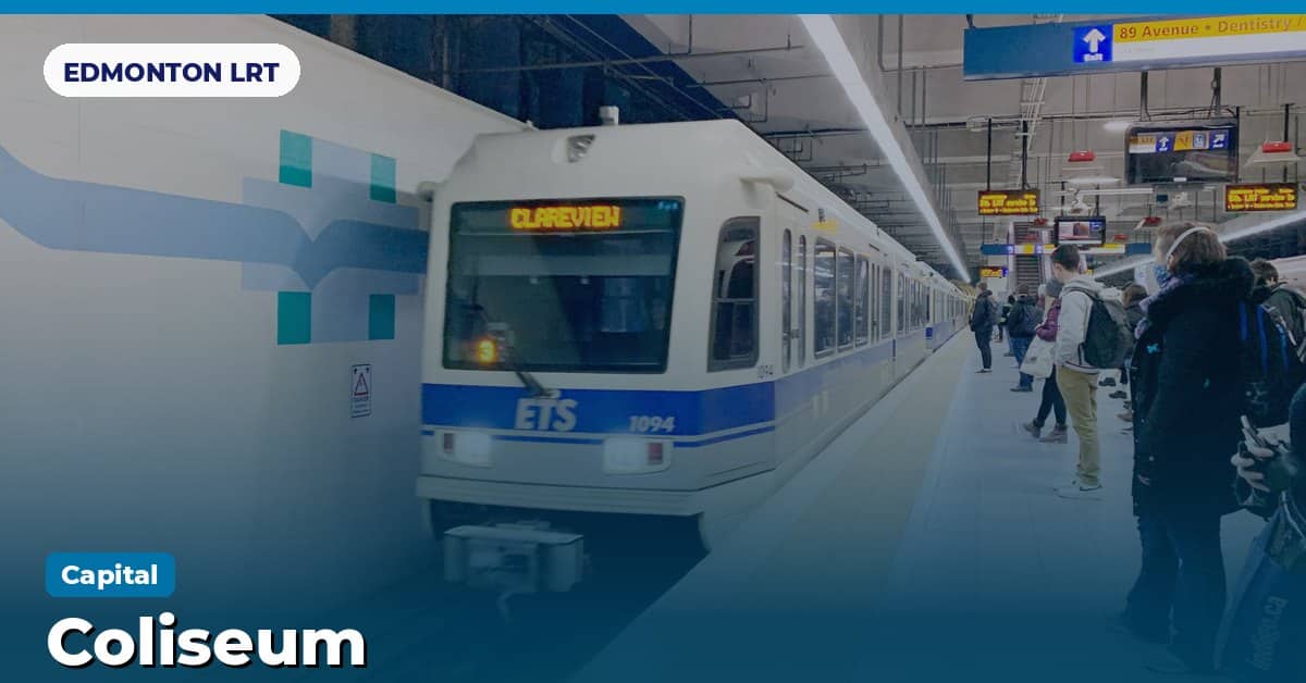 Coliseum station on the Capital Line of the Edmonton LRT (ETS), Edmonton, Alberta