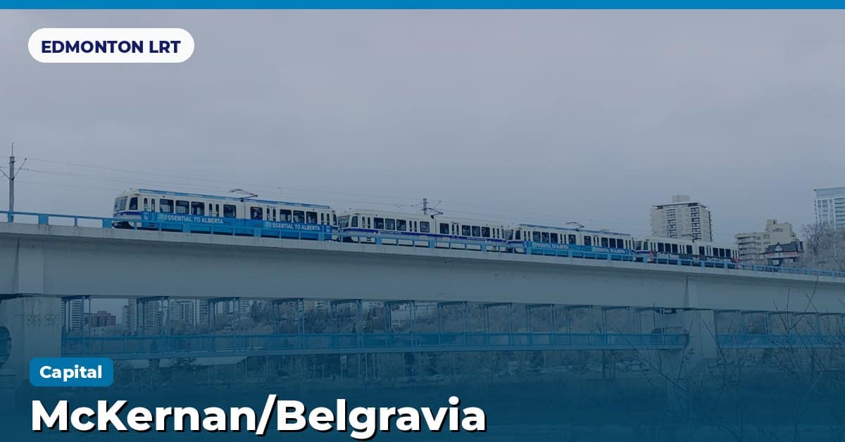 McKernan/Belgravia station on the Capital Line of the Edmonton LRT (ETS), Edmonton, Alberta