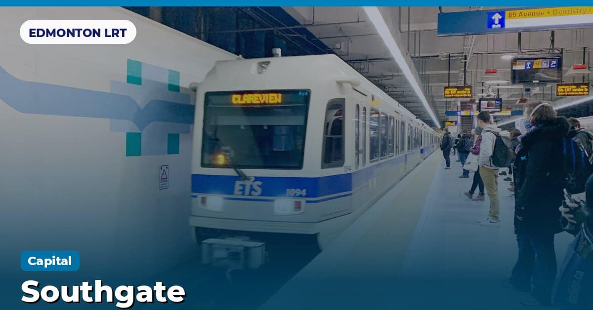 Southgate station on the Capital Line of the Edmonton LRT (ETS), Edmonton, Alberta
