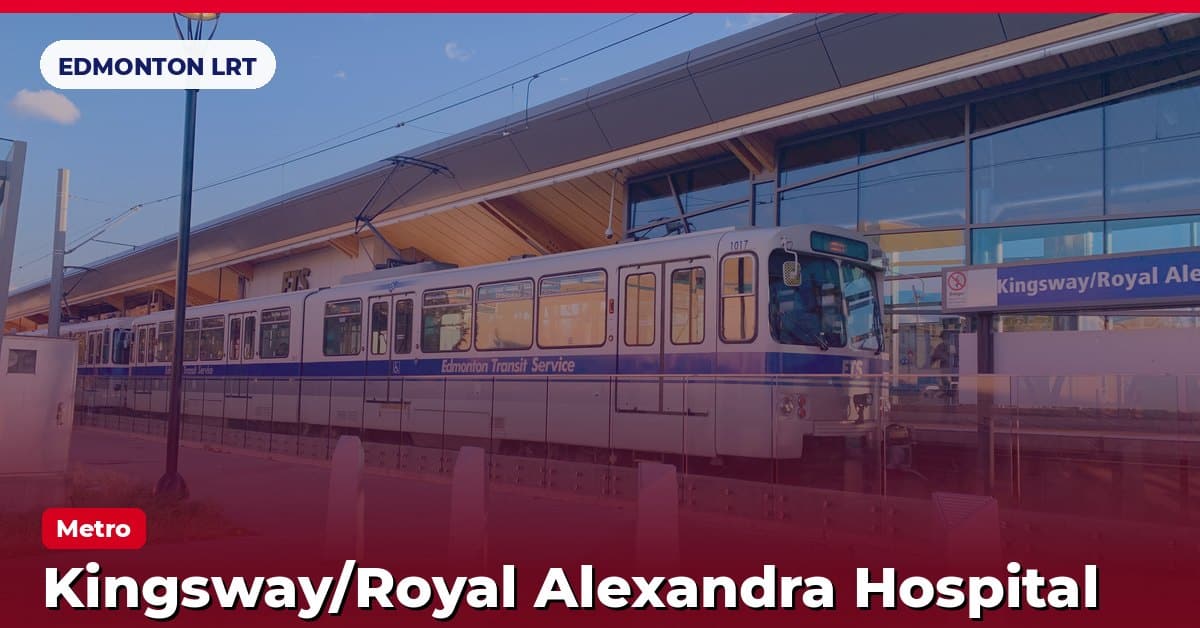 Kingsway/Royal Alexandra Hospital station on the Metro Line of the Edmonton LRT (ETS), Edmonton, Alberta