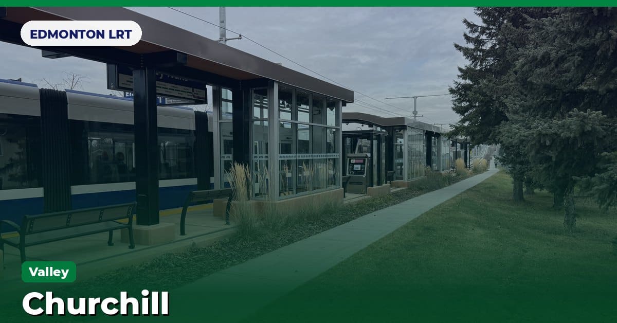 Churchill station on the Valley Line of the Edmonton LRT (ETS), Edmonton, Alberta