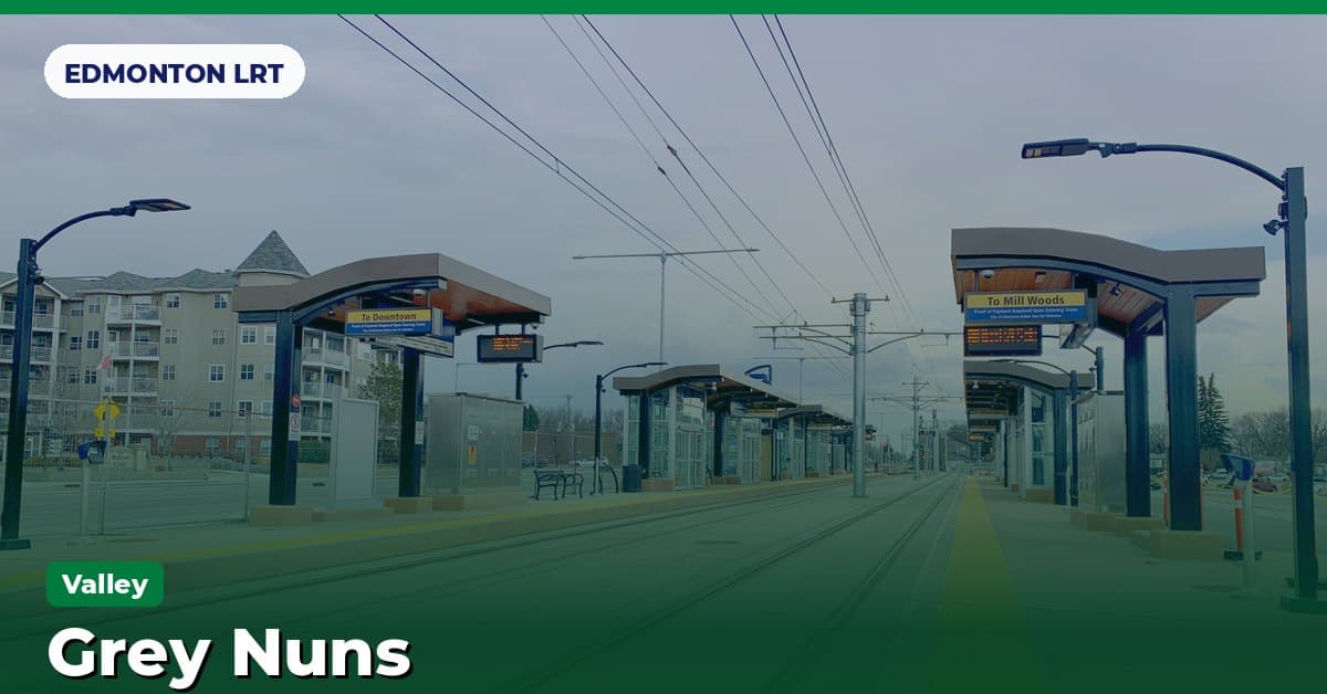 Grey Nuns station on the Valley Line of the Edmonton LRT (ETS), Edmonton, Alberta
