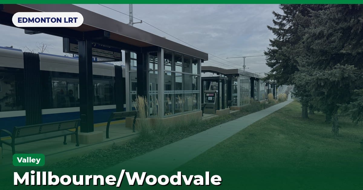Millbourne/Woodvale station on the Valley Line of the Edmonton LRT (ETS), Edmonton, Alberta
