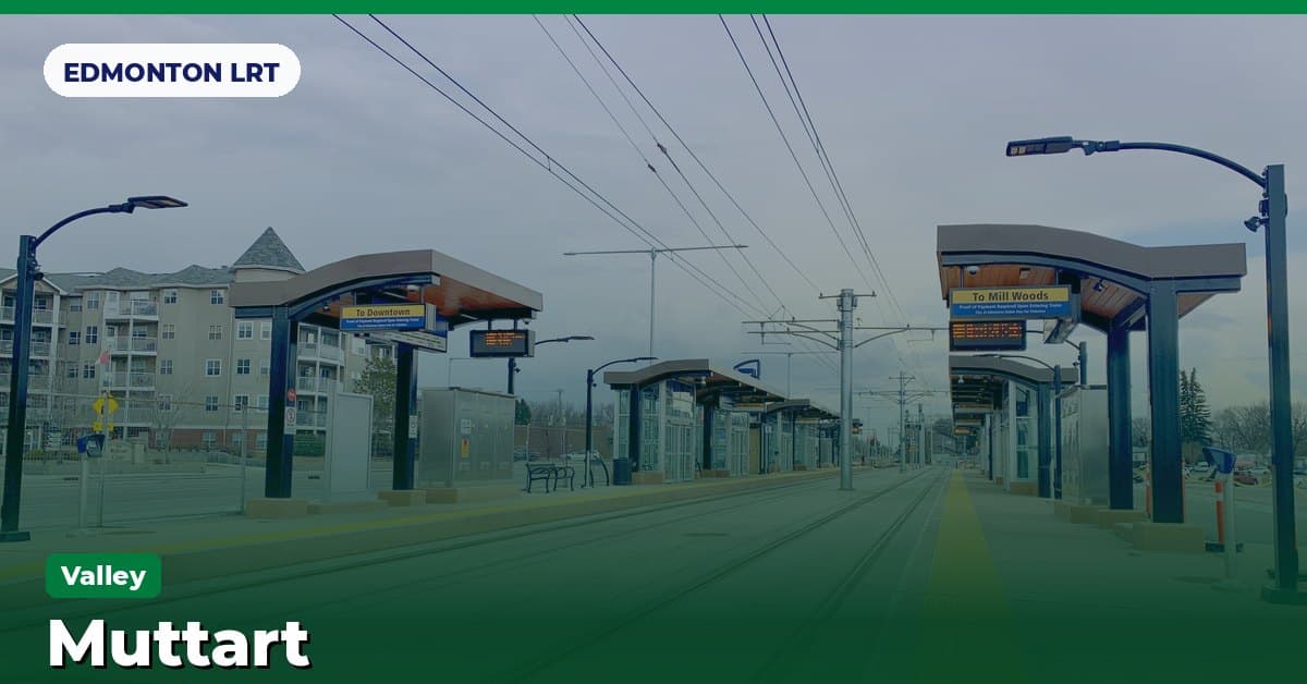 Muttart station on the Valley Line of the Edmonton LRT (ETS), Edmonton, Alberta