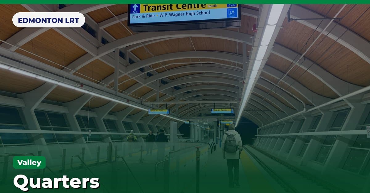 Quarters station on the Valley Line of the Edmonton LRT (ETS), Edmonton, Alberta