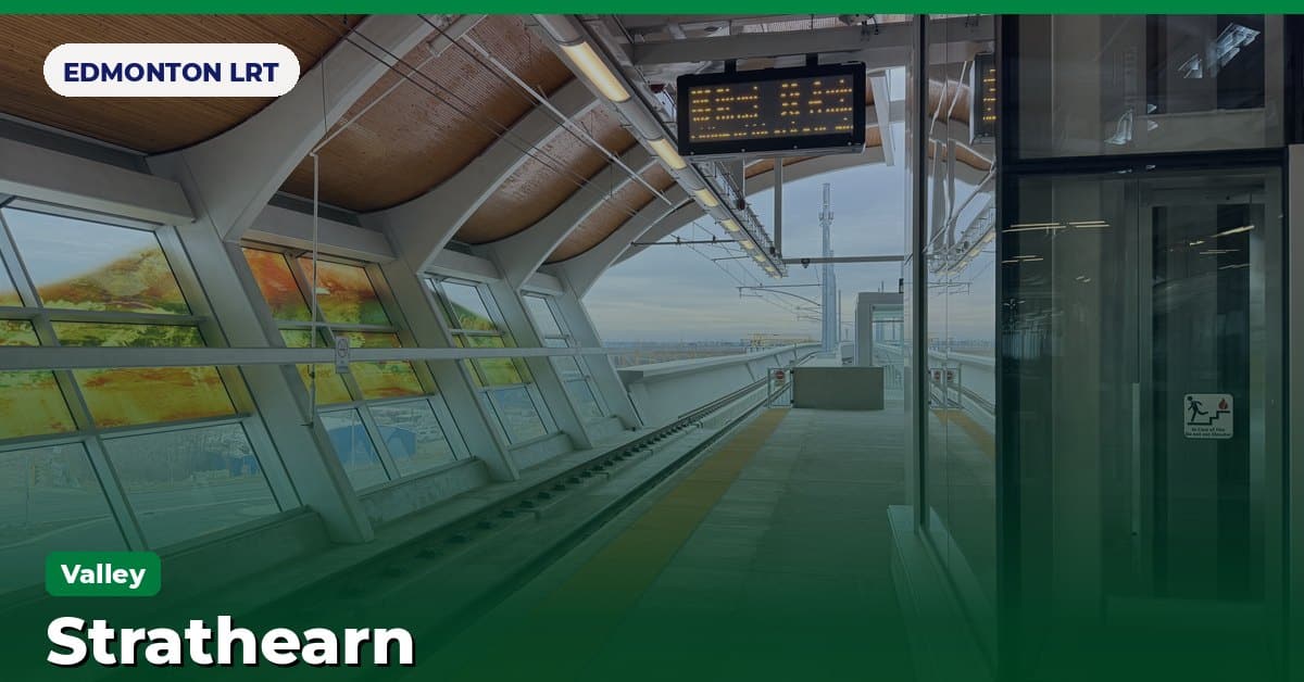 Strathearn station on the Valley Line of the Edmonton LRT (ETS), Edmonton, Alberta